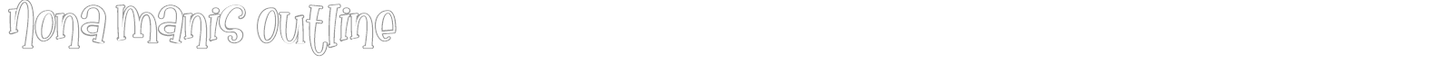 Nona Manis font preview